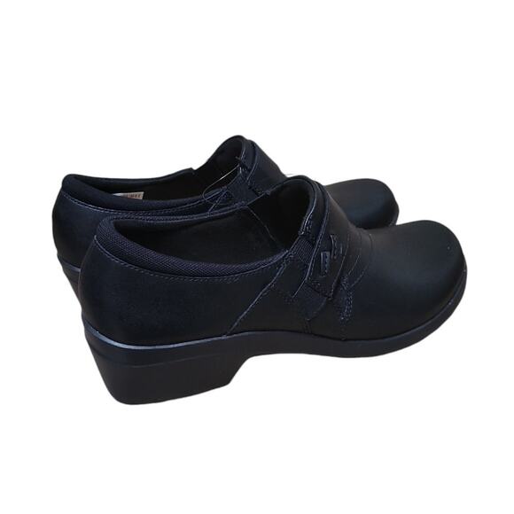 Clarks Angie Pearl Loafer Women's 10 Black Slip-On Leather Comfort Shoe, NWOB - Picture 8 of 10